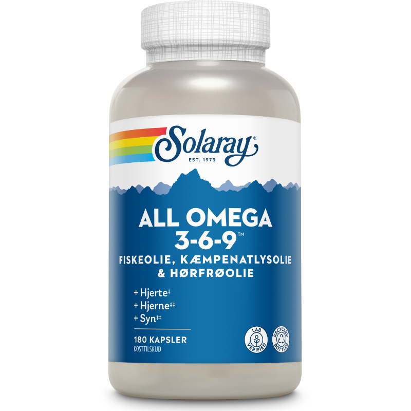 Solaray All Omega 3-6-9 (180 kapsler)