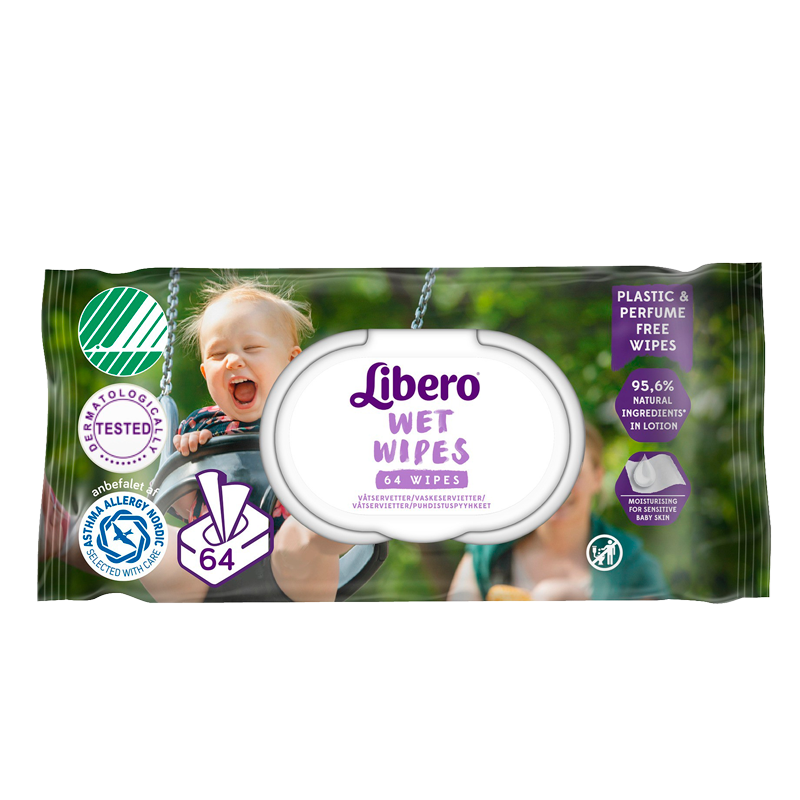 Libero Wet Wipes (64 stk)