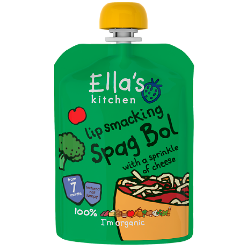 Ellas Kitchen Babymos Spaghetti Bolognese Ø 7 Mdr (130 gr)