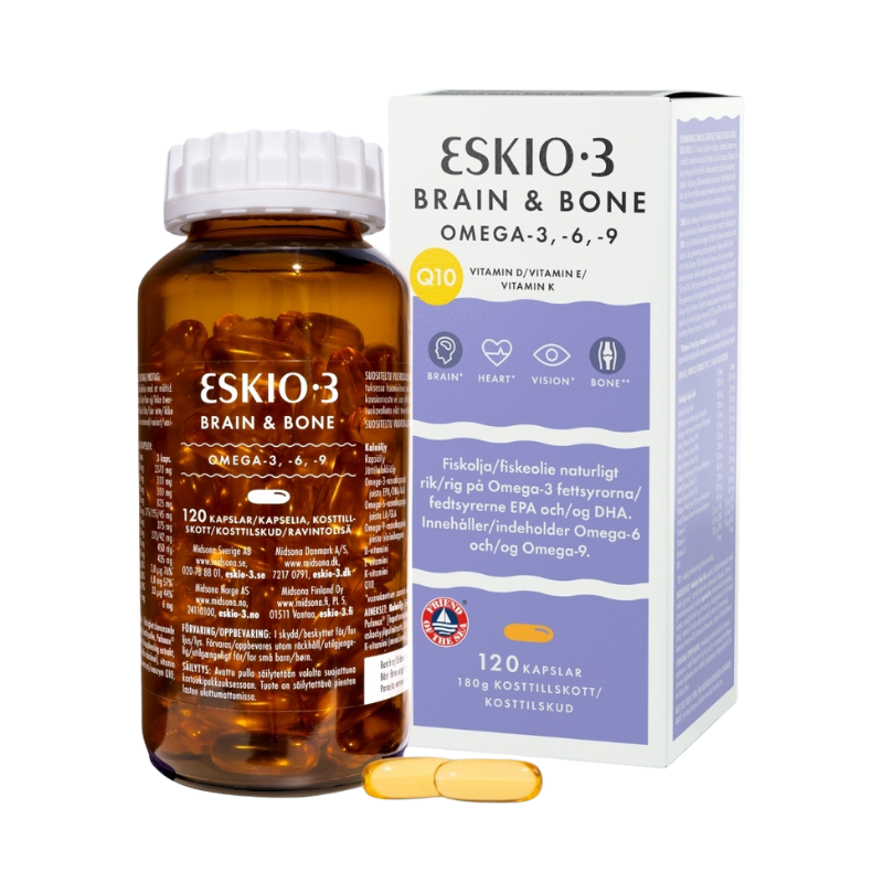 Tilbud Eskio 3 Brain Bone (120 tabl) køb billig