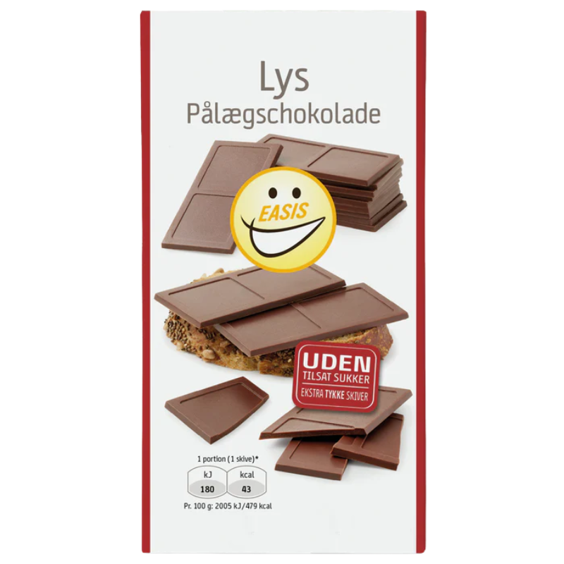 EASIS Lys Pålægschokolade (144 g)