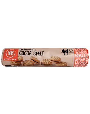 Urtekram Cream Biscuits Kakao Spelt Øko (170g)