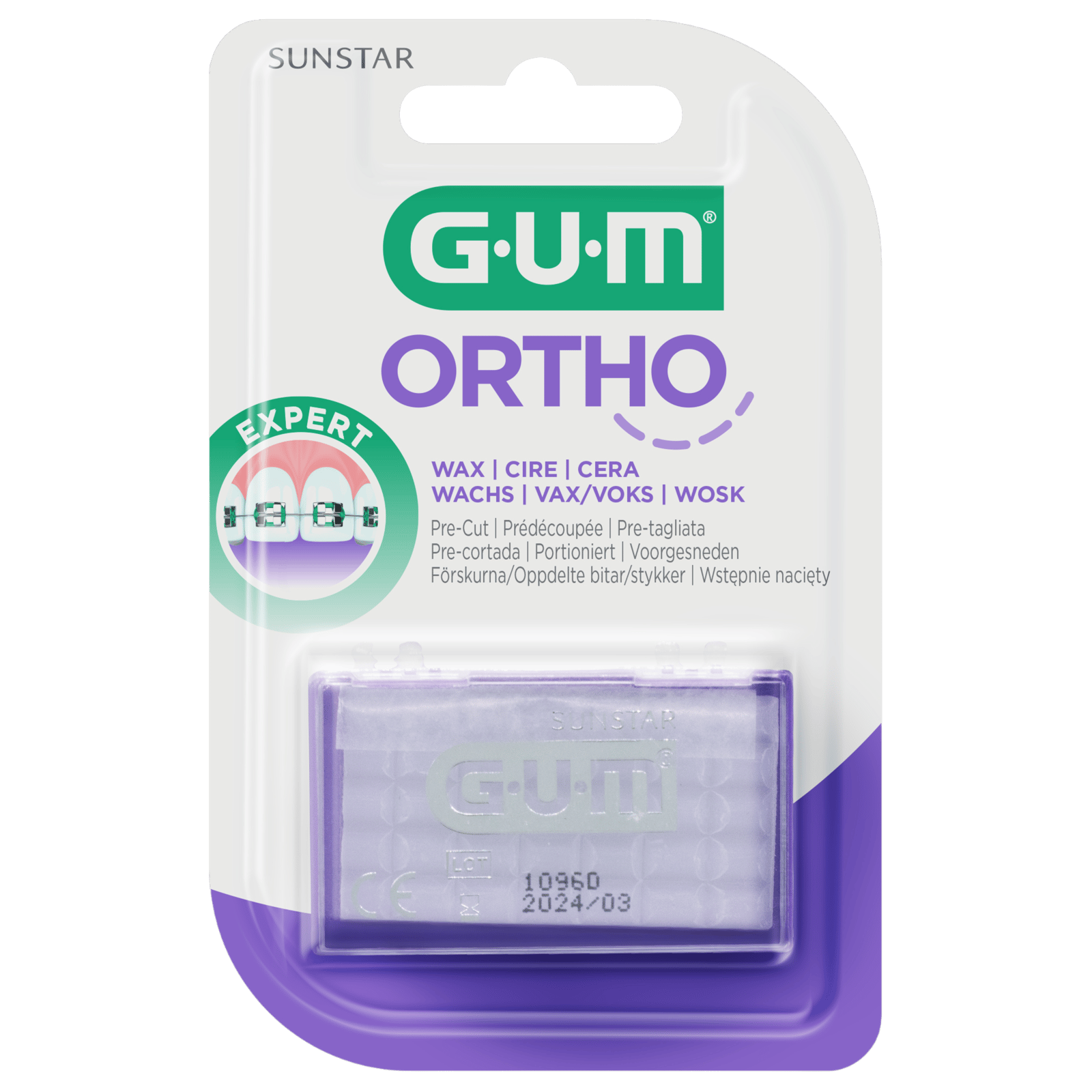 GUM Orthowax - Tandreguleringsvoks (1 stk)