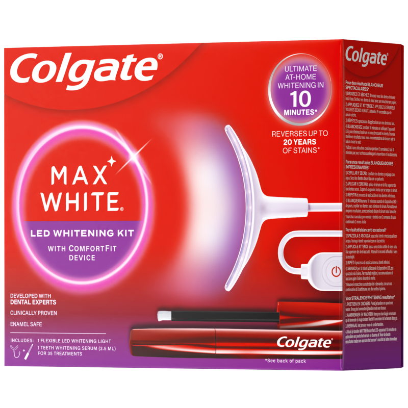 Colgate Max White Ultimate Led Whitening Kit (1 sæt) Colgate Max White Ultimate Led Whitening Kit (1 sæt)