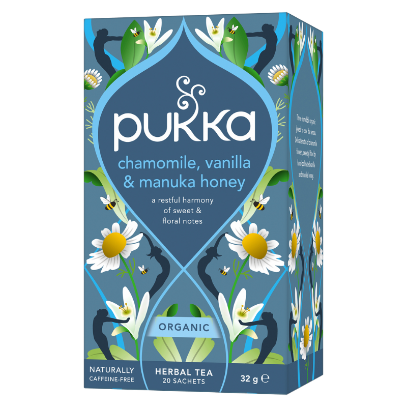 Pukka Chamomile, Vanilla & Manuka Honey Te Ø (20 breve)