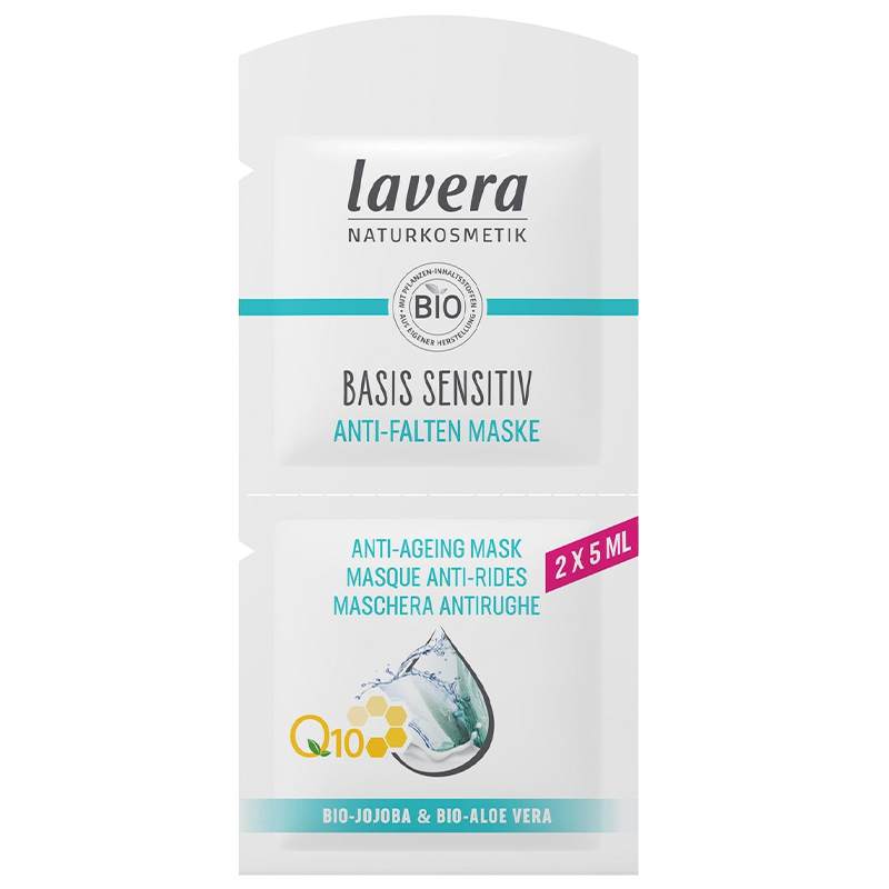 Lavera Q10 Basis Sensitiv Anti-Aging Maske m. Jojoba & Aloe Vera (2x5 ml)