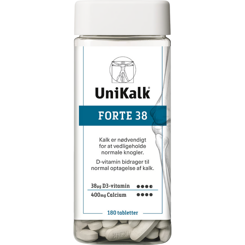 Tilbud UniKalk Forte 38 (180 tabl) køb billig