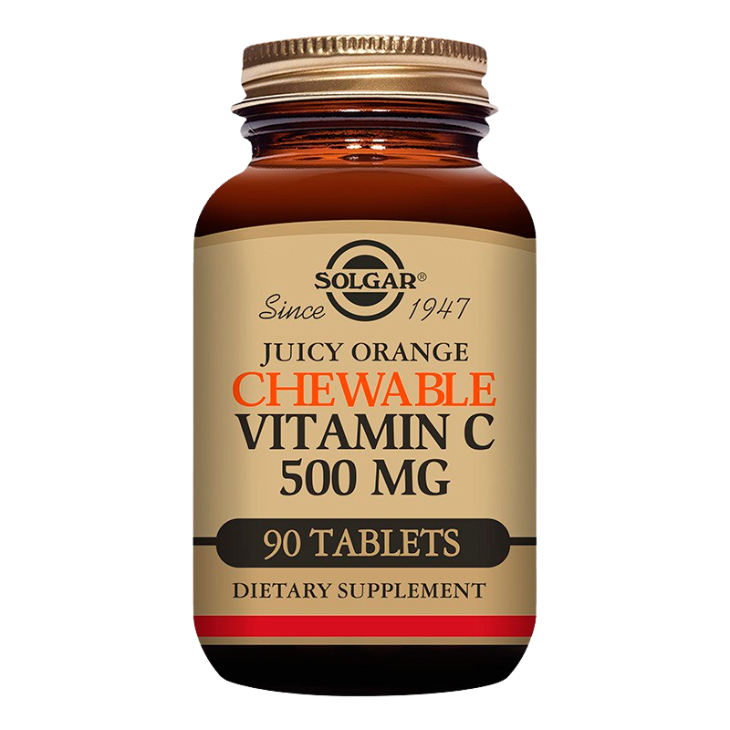 Solgar Vitamin C 500mg Appelsinsmag (90 tyggetabletter)