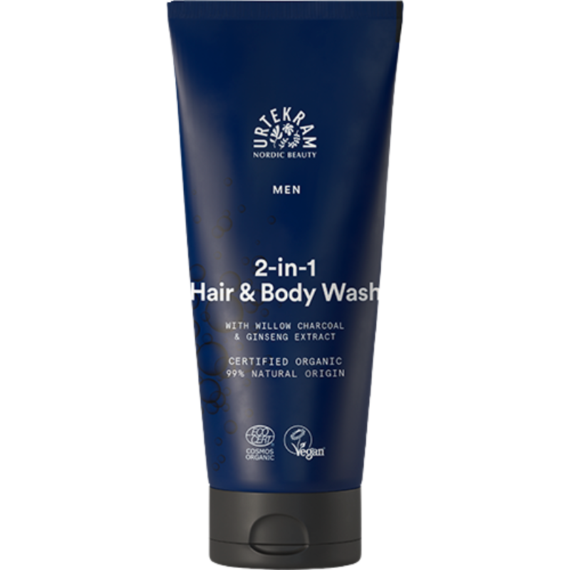 Tilbud Urtekram Men 2 1 Hair Body Wash Ø (200 ml) køb billig