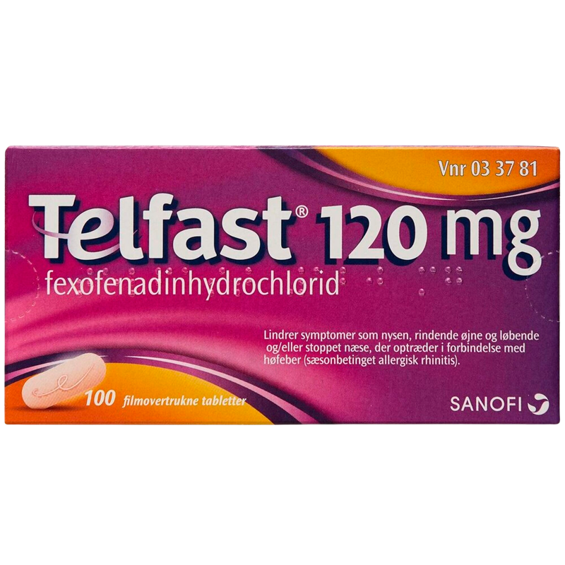 Telfast 120 mg (100 stk)