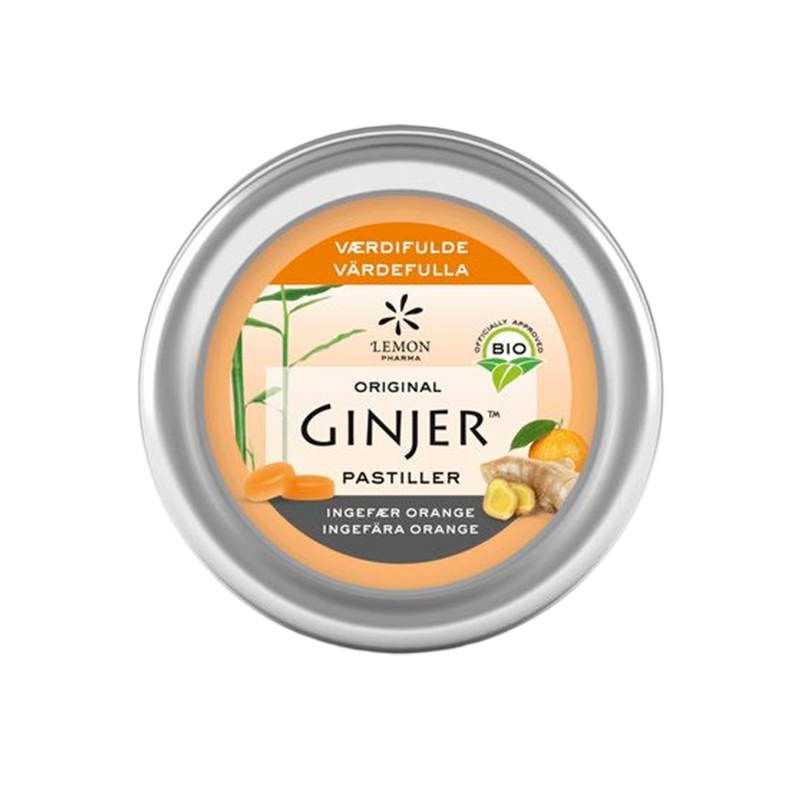 GINJERÂ® Ingefær ORANGE Pastiller  Ø