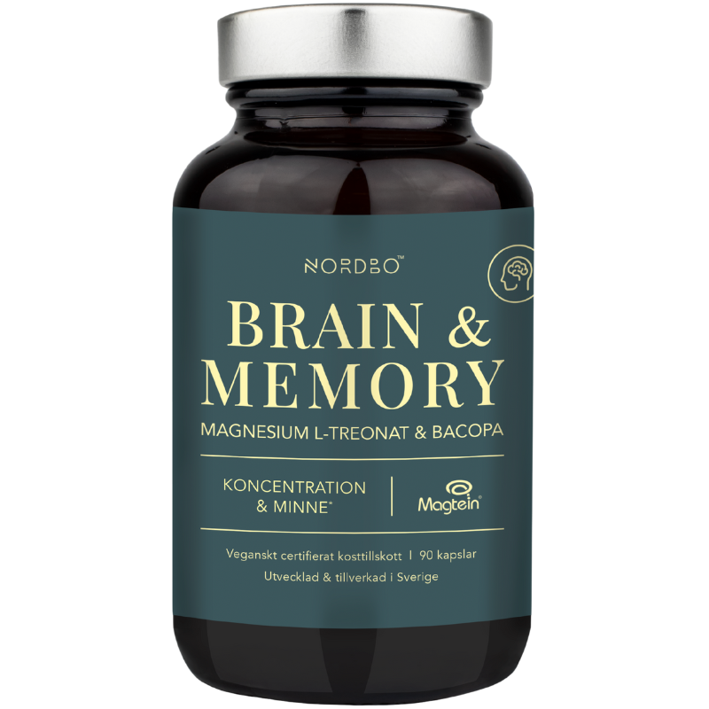 Nordbo Brain og Memory Magnesium (90 kaps)