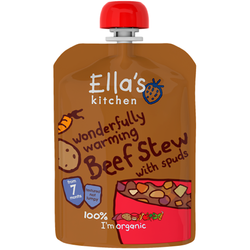 Ellas Kitchen Babymos Oksekød/Kartoffelgrøntsager Ø 7 Mdr (130 gr)