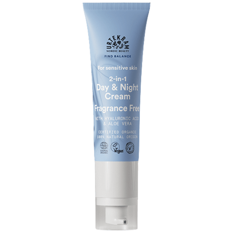 UDSALG Urtekram Fragrence Free Day Night Creme Sensitive Skin (50 ml) køb billig