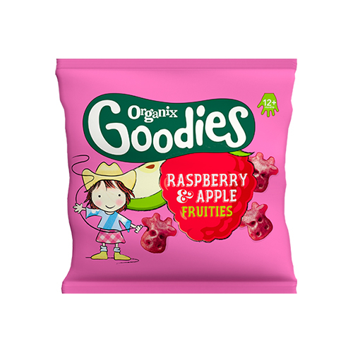 Organix Goodies hindbær & æble Ø (12 g)