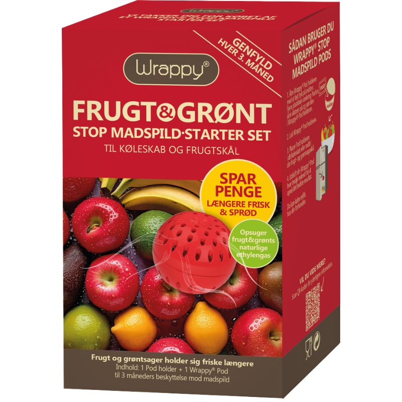 Wrappy Pods Startsæt Til Frisk Frugt (1 sæt)