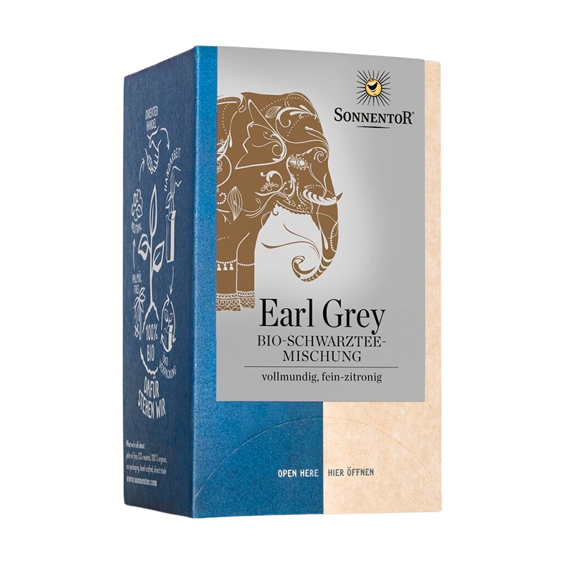 Earl Grey Te breve Økologisk- 20 br - Sonnentor