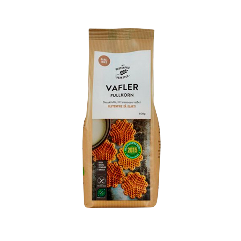 Det Glutenfrie Verksted Vaffel Miks Glutenfri Ø (400 g)