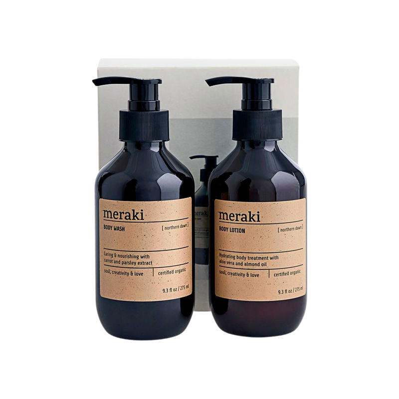 UDSALG Meraki Gaveæske Northern Dawn Body Care (2x275 ml) køb billig