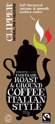 Clipper Roast og Ground Coffee Italian Style É (227 gr)