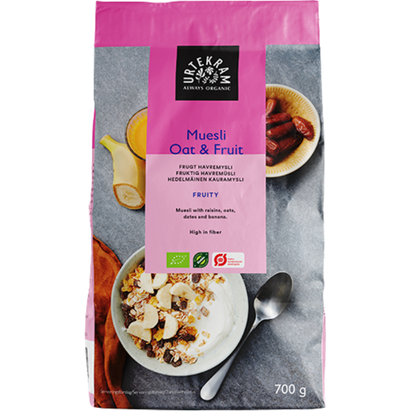 Vintilbud Urtekram Super Frugt Havremysli Ø (700 g) køb billig