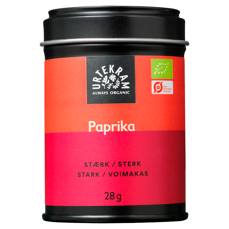 Urtekram Paprika Stærk Ø (28 gr)
