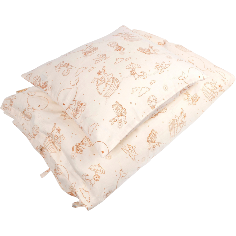 Tilbud Filibabba Junior Sengetøj GOTS 100x140 cm Dreamy Adventurers (1 sæt) køb billig