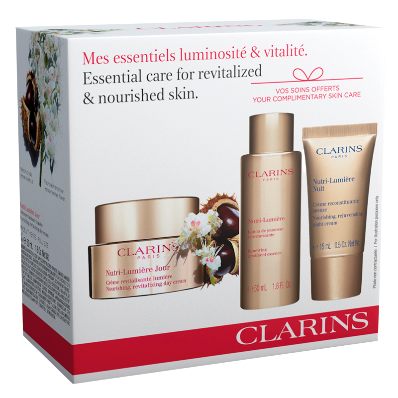 Clarins Set: Nutri Day, Treat Ess., Nutri Night Cream (1 sæt)