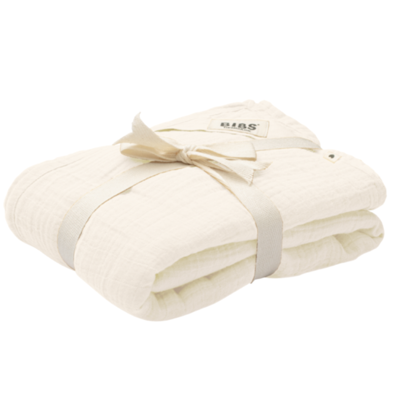 Bibs Muslin Swaddle 120x120cm Ivory (1 stk)