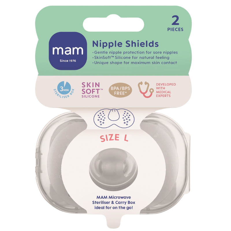Tilbud MAM Nipple Shields Size Large (2 stk) køb billig
