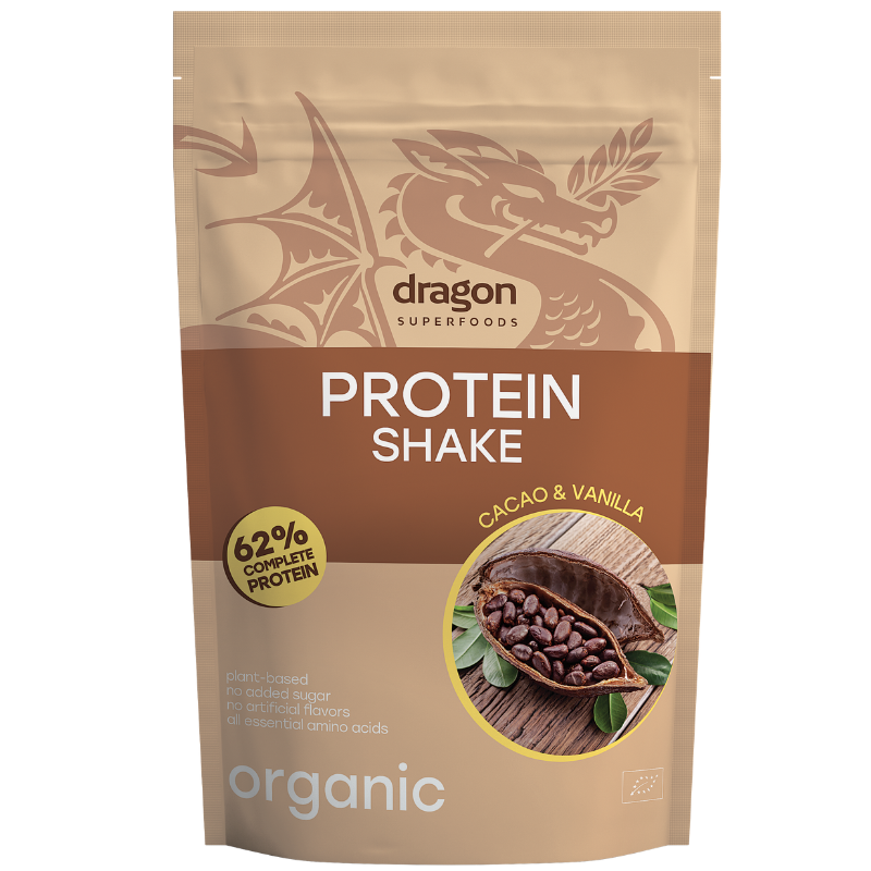 Dragon Superfoods Protein Shake Kakao & Vanilje Ø (500 g) Dragon Superfoods Protein Shake Kakao & Vanilje Ø (500 g)