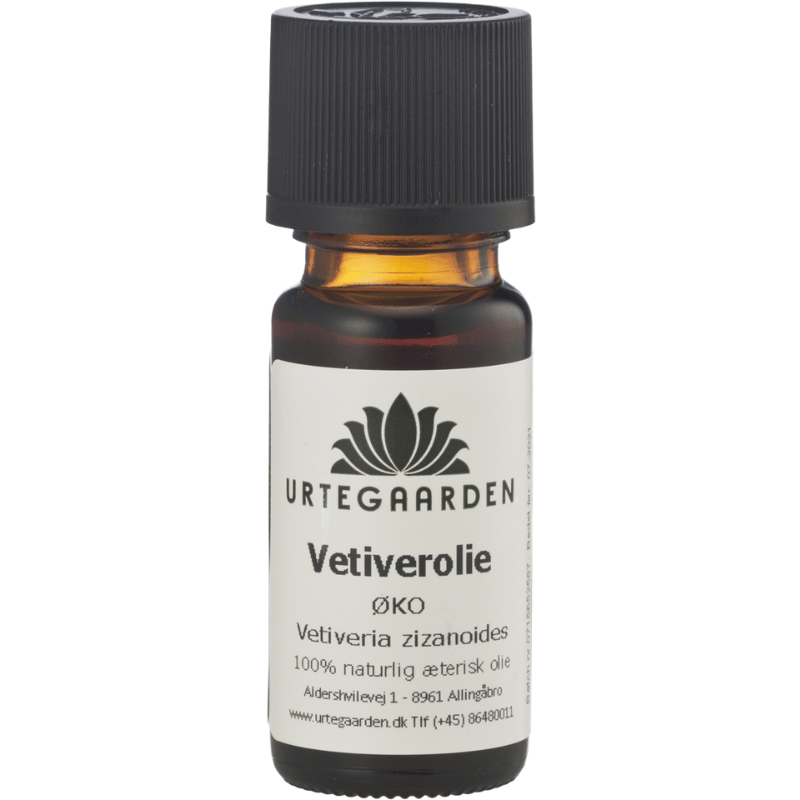 Økologisk Vetiverolie Æterisk Olie - 10ML - URTEGAARDEN