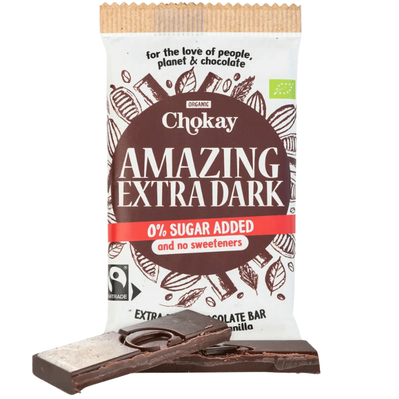 Chokay Amazing Extra Dark 65% Chokolade Bar Ø (70 g)