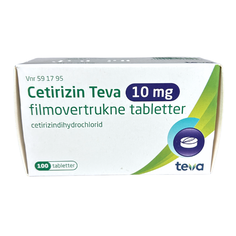 Cetirizin Teva 10 mg (100 tabletter)