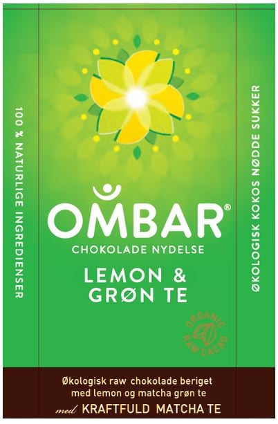 OMBAR - Raw Chokolade med Lemon og Grøn Te