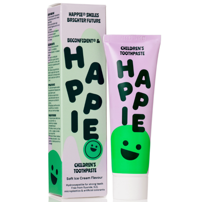BeConfident Happie™ Children's toothpaste, Fluoride free with HaP (60 ml)