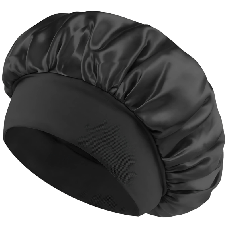 SOHO Safiya Satin Hår Bonnet Sort (1 stk)