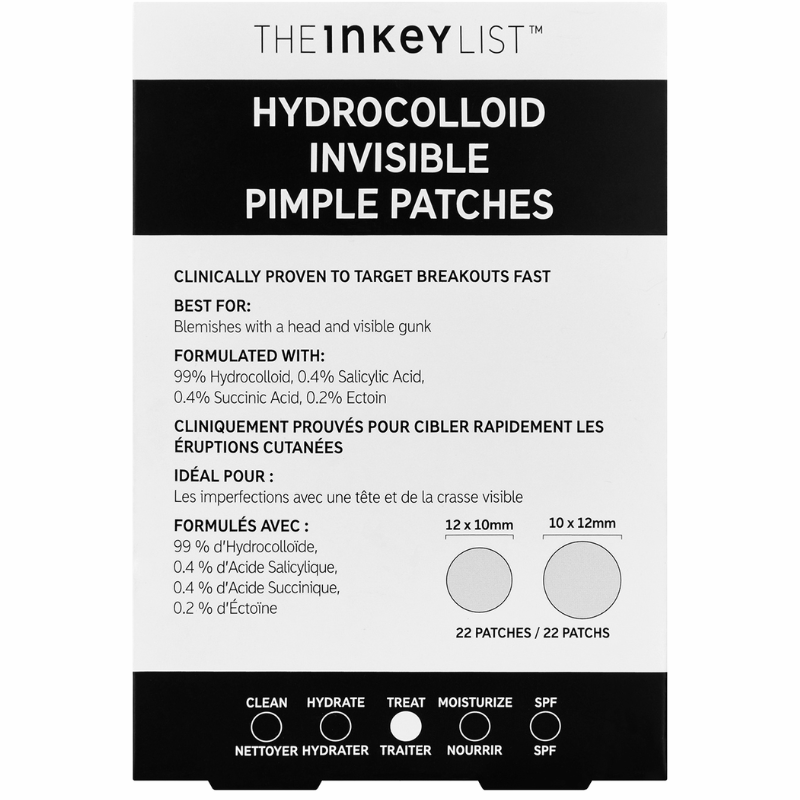 The INKEY List Hydrocolloid Invisible Pimple Patches (22 stk)