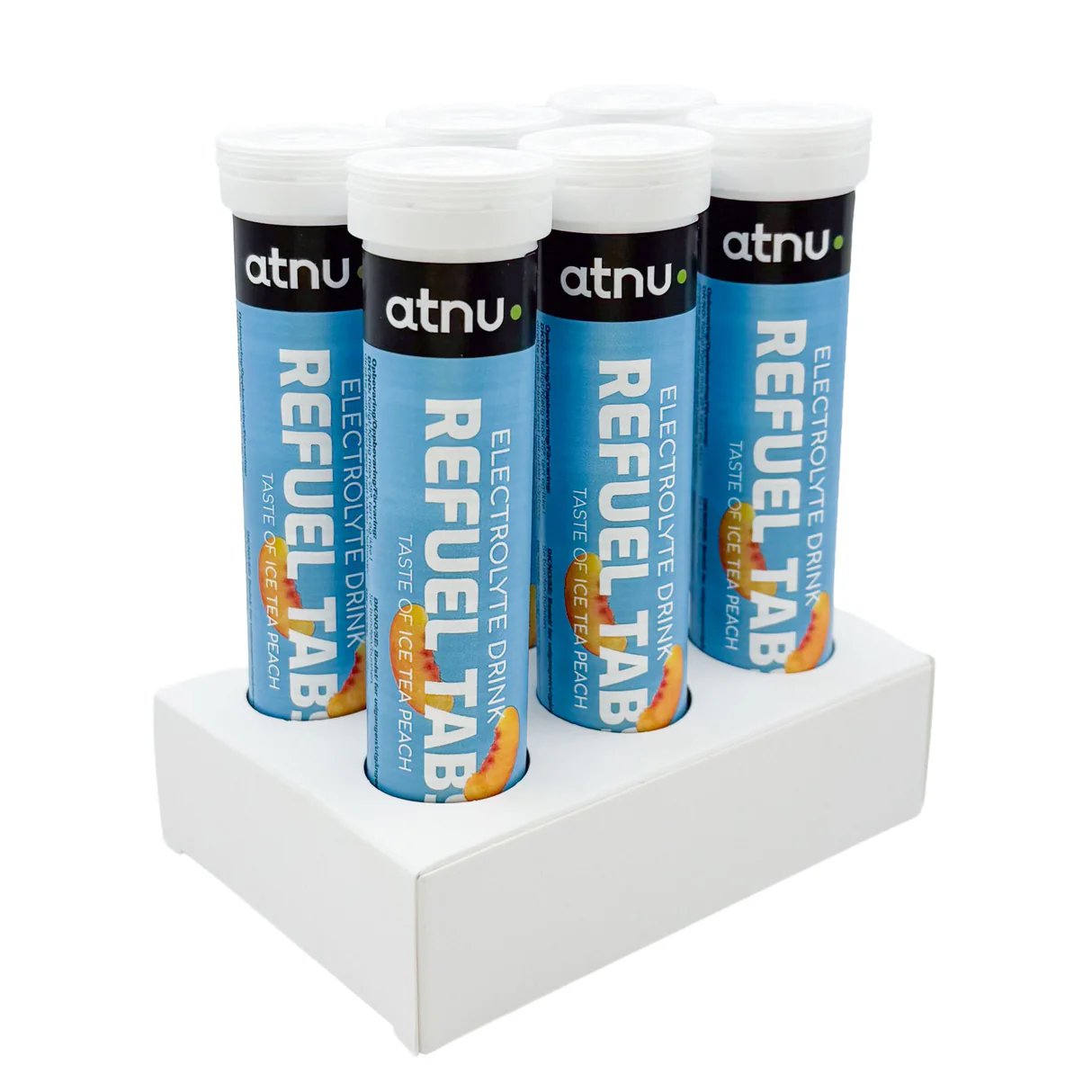 6 x ATNU Refuel Elektrolyte Tabs Ice Tea Peach (20 tabl)
