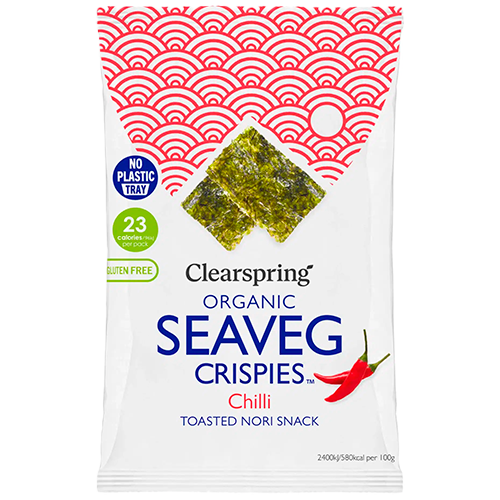 Clearspring Seaveg Crispies Chili Tang Chips Ø (4 g)