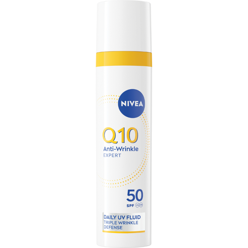 Tilbud Nivea Q10 Anti Wrinkle Expert Daily UV Fluid SPF50 (40 ml) køb billig