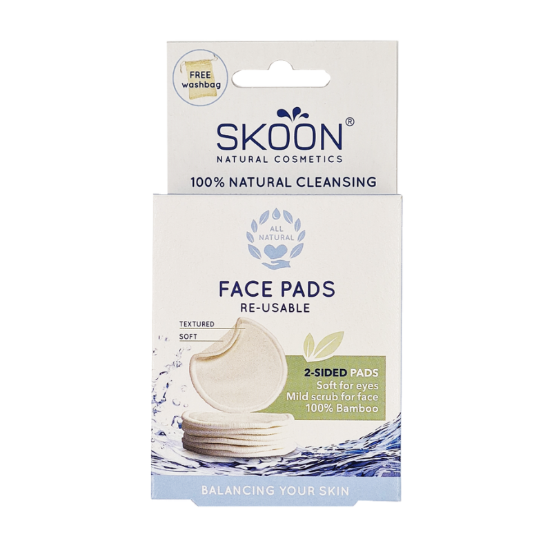 Skoon Face Pads Re-Usable 2-sided (7 stk)
