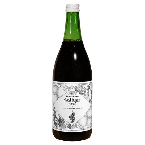 Søbogaard Solbærsaft m. æble sød Ø (730 ml)
