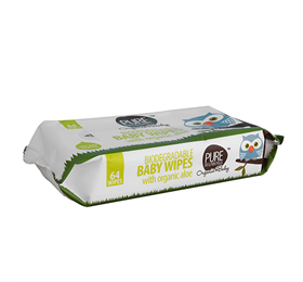 Tilbud Pure Beginnings Bionedbrydelige Baby vådservietter Aloe Vera Ø (1 pk) køb billig