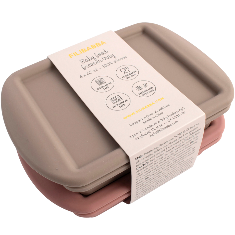 Tilbud Filibabba Frysebakke Til Babymad 4x65 ml Rose Mix (2 stk) køb billig