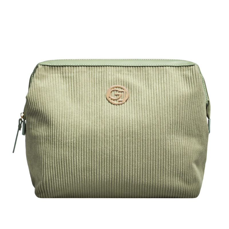 Gillian Jones Bøjle Toilettaske Grøn Fløjl (1 stk)