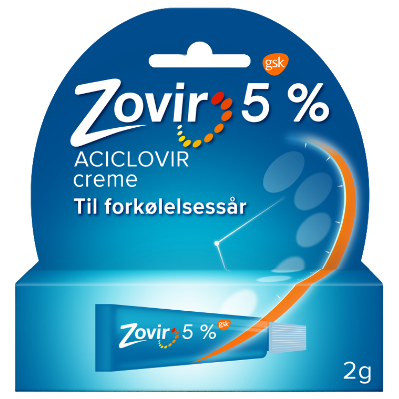 Zovir Creme Til Forkølelsessår 5% Tube (2 g)