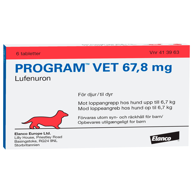 Program Vet Loppemiddel Hund 0-6,7 Kg (6 tabs)