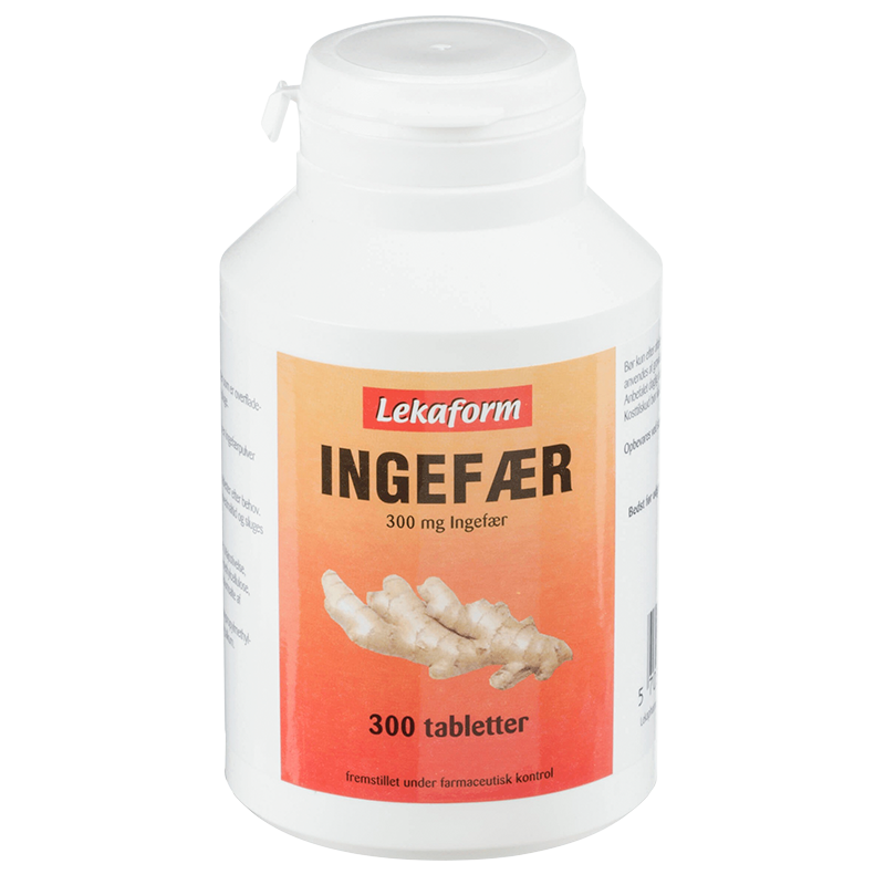 Lekaform Ingefær 300 mg (300 tabletter)