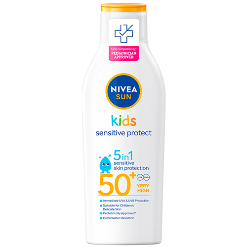 UDSALG Nivea Kids Sensitive Protect Play Sun Lotion SPF 50 (200 ml) køb billig